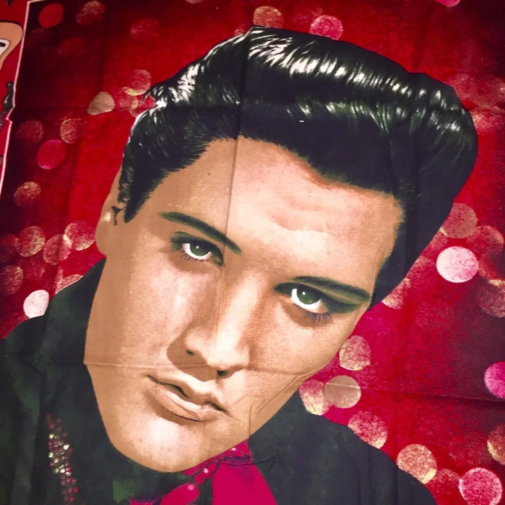 VINTAGE ELVIS PRESLEY 100% cotton wall hanging